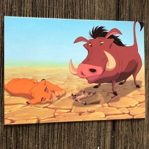 Disney The Lion King 1995 trading card: Jazz. Its a lion! #38